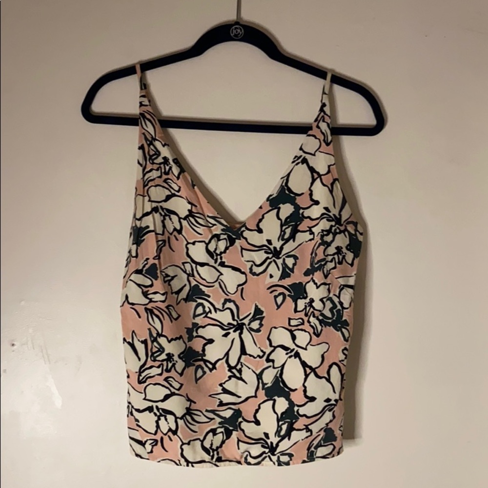 Floral Banana Republic spaghetti strap tank